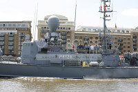 FGS German Patrol Boat OZELOT passes HMS President London