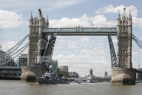 FGS German Patrol Boat WIESEL passing through Tower Bridge London