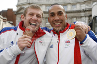 Boxers Tony Jeffries[Bronze],James DeGale [Gold]