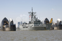 HMAS SYDNEY @ The Thames Barrier London