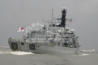 HMS Westminster  on the Thames