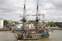 Swedish Ship Gotheborg arrives in London