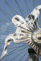 Silver Surfer on the London Eye